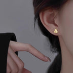 Clous d'oreilles pour femme design cœur avec accents étincelants