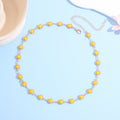 Choker à breloques florales