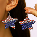 Boucles d'oreilles étoile-rose en acrylique pour femme, légères