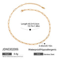 Collier pour femme en acier inoxydable à maillons
