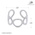Offener Ring für Damen aus 925 Sterlingsilber