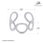 Offener Ring für Damen aus 925 Sterlingsilber
