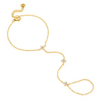 Chevillère élégante pour femme avec accents en zircone