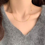 Collier pour femme au design ovale délicat