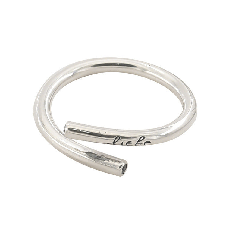 Bague minimaliste pour femme avec gravure