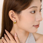 Boucles d'oreilles pendantes avec cristaux scintillants