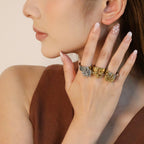 Bracelet ouvert pour femme avec pendentif perle