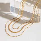 Collier pour femme en acier inoxydable hypoallergénique réglable