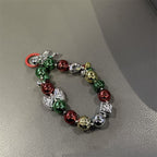 Bracelet à breloques festives de Noël