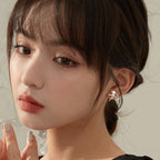 Boucles d'oreilles nœud avec perle pour femme