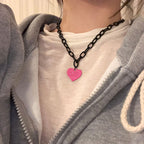 Collier ras-du-cou avec pendentif cœur