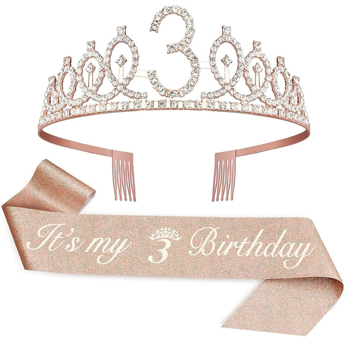 Couronne de princesse en cristal pour femme avec inscription 30 & Fabulous