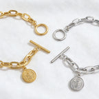 Bracelet à maillons pour femme avec pendentif unique