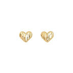 Boucles d'oreilles cœur en laiton de haute qualité