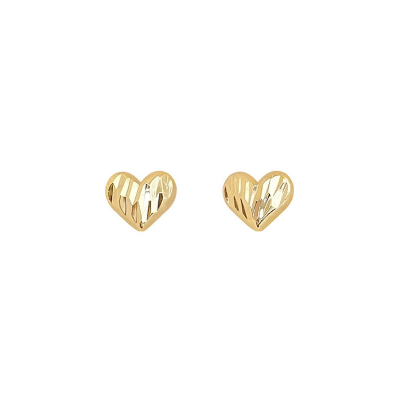 Boucles d'oreilles cœur en laiton de haute qualité