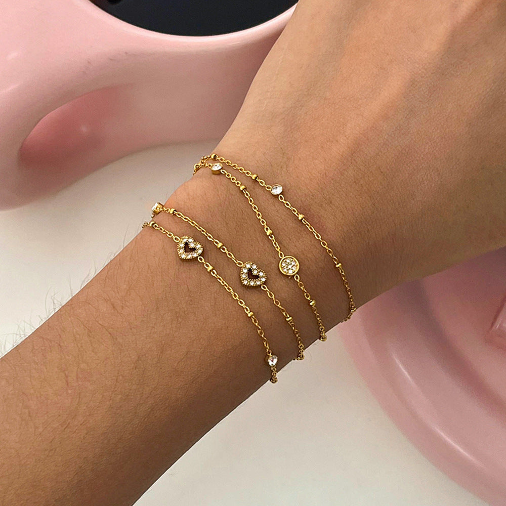 Bracelet pour femme avec zircons et design durable