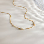 Collier pour femme avec zircons et fermoir réglable