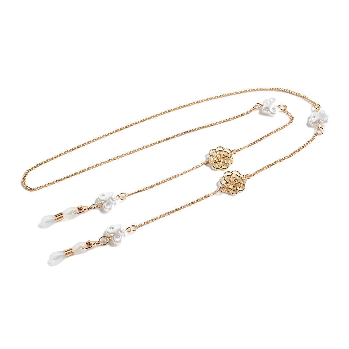 Collier élégant à chaîne florale