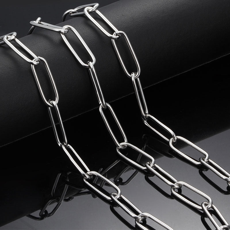 Collier à longue chaîne à maillons pour femme