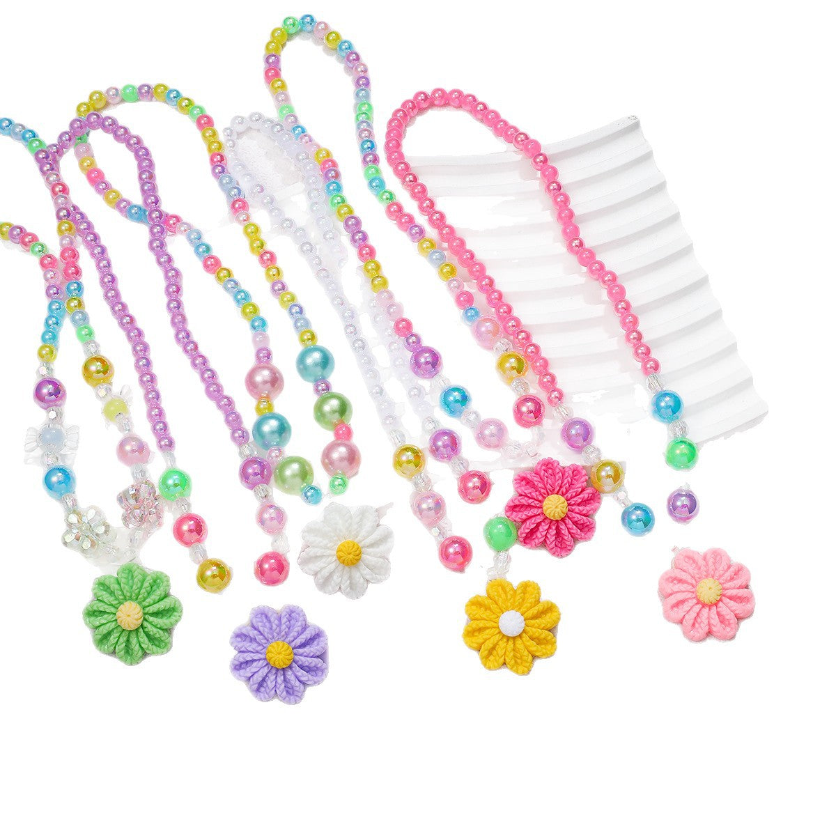 Ensemble de bijoux ludique avec pendentif fleur