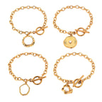 Bracelet de luxe pour femmes avec médaillon élégant