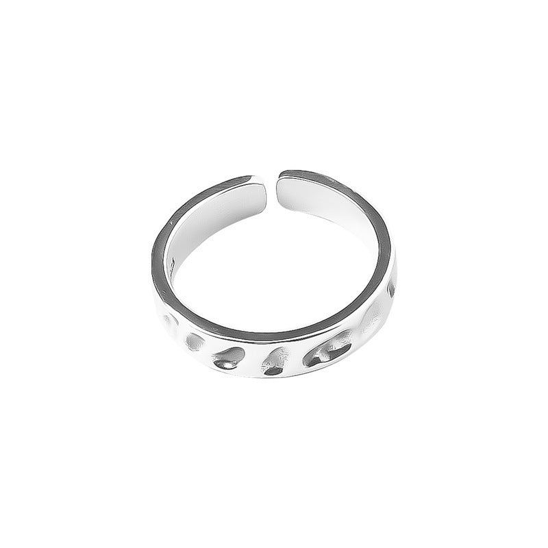 Bague pour femme au design texturé organique