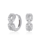 Boucles d'oreilles pendantes pour femme en argent sterling 925 avec zircons