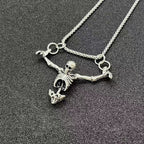 Collier pendentif squelette