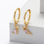 Boucles d'oreilles pour femme motif kangourou en argent sterling 925