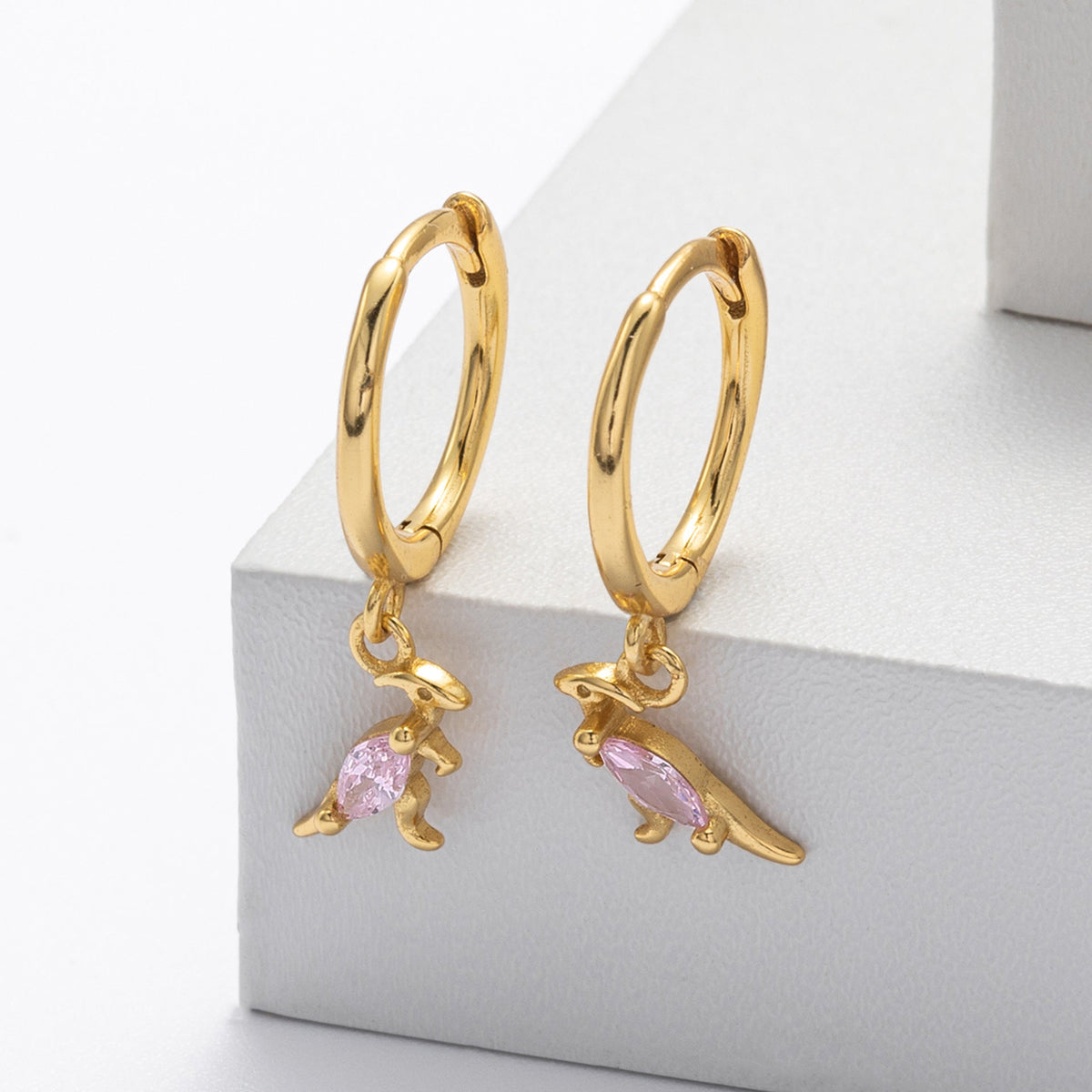 Boucles d'oreilles pour femme motif kangourou en argent sterling 925