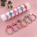 Bracelet de perles colorées ludique