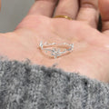 Bague fleur filigrane pour femme au design élégant