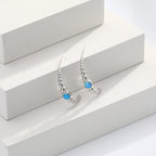 Boucles d'oreilles avec opale et argent sterling 925