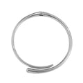 Bracelet jonc ouvert pour femme au design sculptural