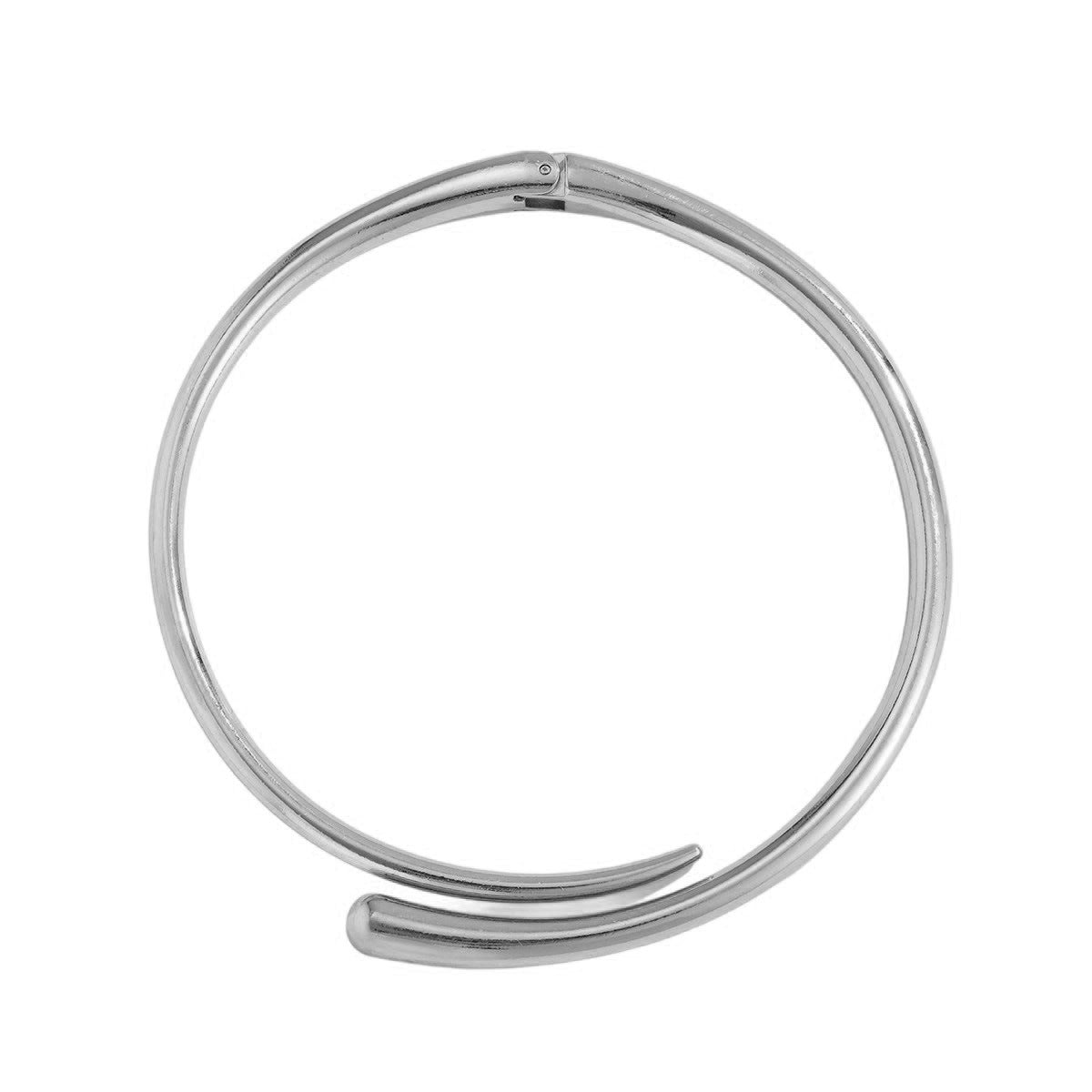 Bracelet jonc ouvert pour femme au design sculptural