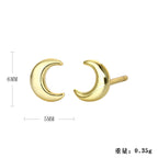 Boucles d'oreilles clous pour femme design pointes moderne