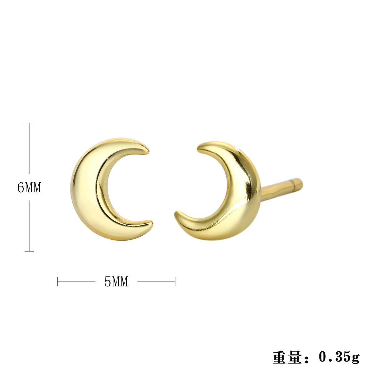 Boucles d'oreilles clous pour femme design pointes moderne