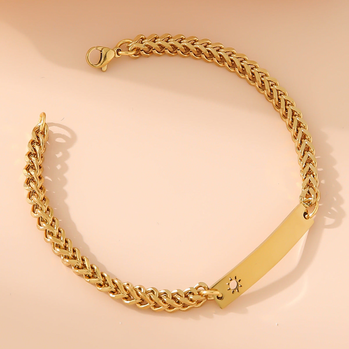 Bracelet pour femme avec pendentif gravable