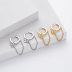 Boucles d'oreilles pendantes papillon en argent sterling 925