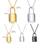 Collier pour femme avec pendentif cadenas