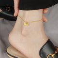 Chaîne de cheville pour femme avec pendentif nœud élégant