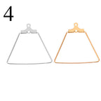 Boucles d'oreilles géométriques pour femme en métal léger