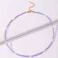 Collier ras-de-cou perles et perles fantaisie