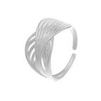Bague ouverte pour femme au design courbé