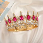 Couronne festive luxueuse pour femme avec pierres précieuses