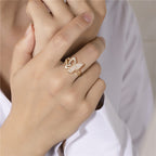 Bague élégante pour femme avec motif papillon délicat