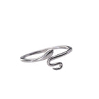 Offener Ring für Damen mit geschwungenem Design