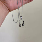 Collier pendentif casque audio