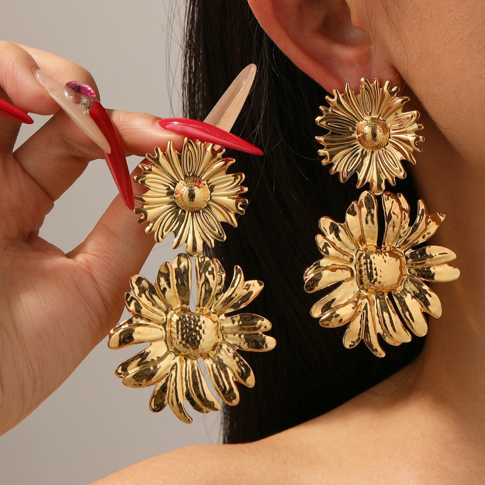 Boucles d'oreilles pour femme en forme de coquillage