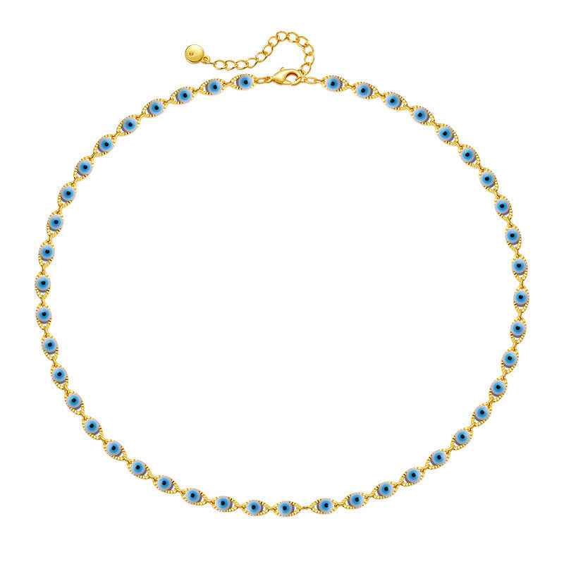 Collier charme œil
